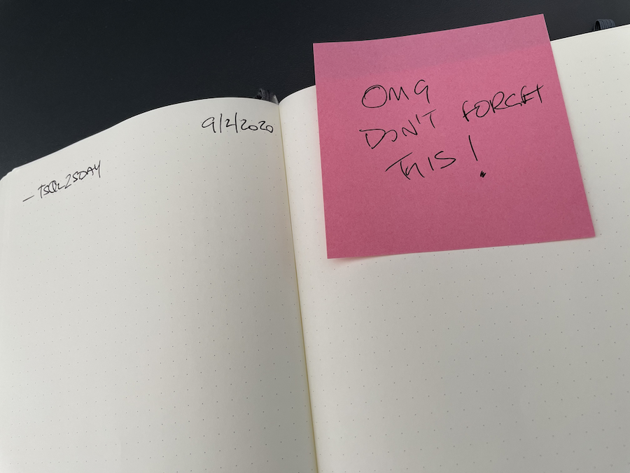 you can use post it note extension